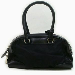 Authentic Prada Hand Bag  Black Nylon 1712188